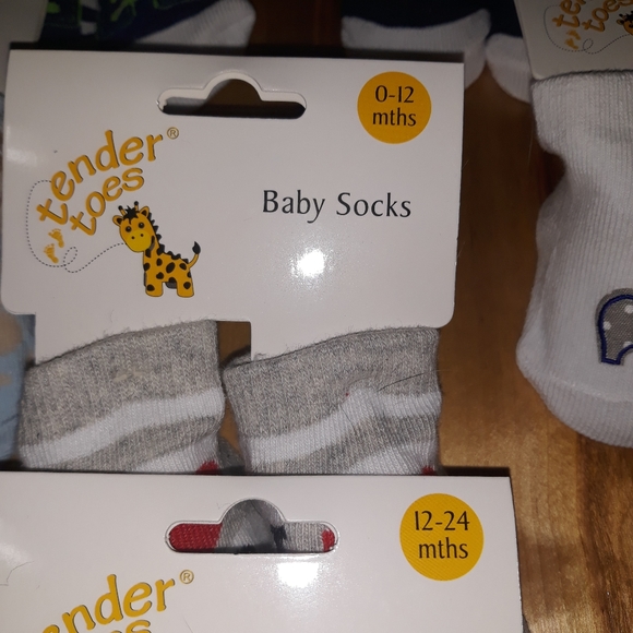 5 Pairs Baby Boy Socks - Picture 3 of 6